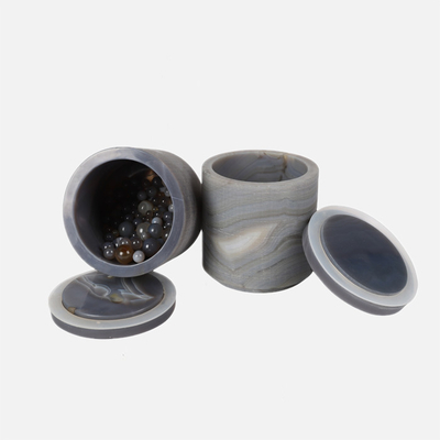 হার্ড 100ml - 5L ল্যাব বল মিল জার Agate ঢাকনা দিয়ে নাকাল
